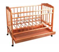 Детская кроватка на колёсах с ящиком