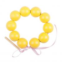 Счетный материал Бусы "Шарики" желтые