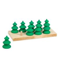 Счетный материал "Елки" на подставке (9 шт)