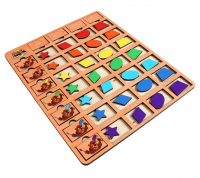 Сортер-вкладыш "Бобры-маляры. Звезда, ромб, овал, трапеция"