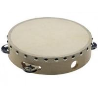 Тамбурин с мембраной (18 cм) 4 джингла