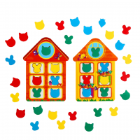 Развивающая головоломка "Кошки-мышки" (2 основы+ 40 элементов)