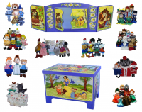 Театральный сундучок №2 (65 кукол + ширма)