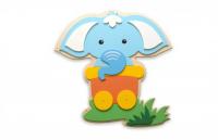 Декорация "Слоник в вагончике"