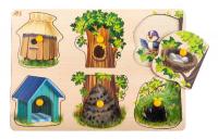 Рамка-вкладыши "Кто где живет" 2