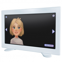 Умное зеркало Логопеда «Зазеркалье» со встроенным ПК и сенсорным экраном