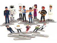 Набор фигурок людей ПРОФЕССИИ (фанера, УФ печать)