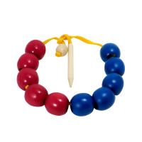 Бусы "Счет до 10" красно-синие