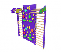 Скалодром + шведская стенка "Космическое путешествие"