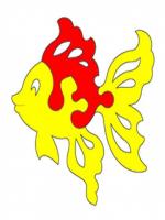 Мозаика мягкая "Золотая рыбка"