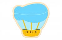 Декорация "Дирижабль" 43х38 см