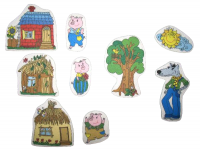 Фигурки для фланелеграфа "Три поросенка" (9 шт.)