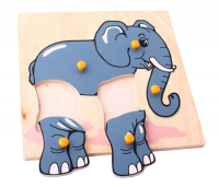 Рамка-вкладыши "Слон серый"