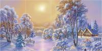 Занавес - задник "Зимний лес"