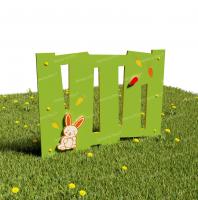 Забор из Экопластика "Зайка"