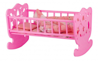 Кроватка для кукол с комплектом постельного белья
