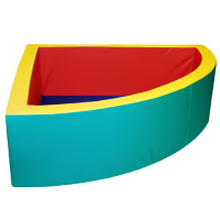 Сухой бассейн без аппликации, угловой (2х2 м)