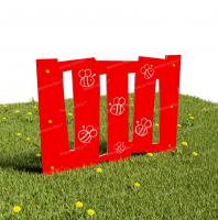 Забор из Экопластика "Пчелиный рой"