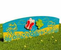 Забор из Экопластика "Бабочки" (Модель2)