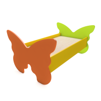 Кровать детская одноярусная "Бабочка" (1432х632х600 мм)