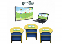 Интерактивный класс для ДОУ (ноутбук, инт.доска, 3 парты)