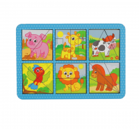 Головоломка "Животные", квадраты двусторонние