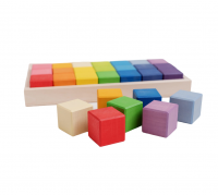 Волшебный мешочек  Цветные кубики "Радуга", 28 шт