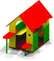 Домик-беседка со столиками (1660х1290х2285 мм)