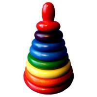 Пирамидка "Радуга", 8 деталей