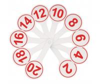 Касса-веер цифр от 0 до 20