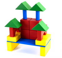 Конструктор детский "Строитель" напольный 18  элементов