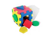 Кубик-сортер-коврик "Геометрия"