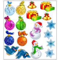 Декоративные наклейки "Новогодние"