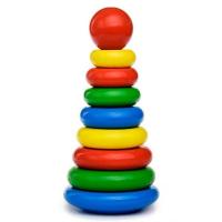 Пирамидка "Радуга" 9 деталей