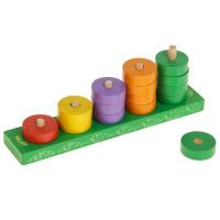 Пирамидка "Количество и счет" Кольца 15 шт