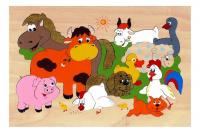 Пазл "Деревенский дворик"