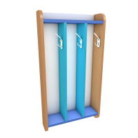 Шкаф для полотенец настенный, 3 ячейки