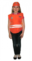 Костюм "Пожарный" накидка и шапочка, х/б