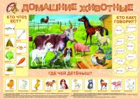 Обучающий плакат "Домашние животные"
