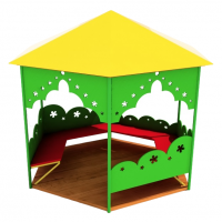 Беседка уличная, резная