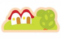 Декоративная арка "Домики" 118х38 см