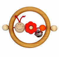 Погремушка "Бабочки" красная