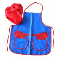 Фартук детский с аппликацией и нарукавниками