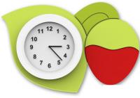 Настенные часы "Клубничка"