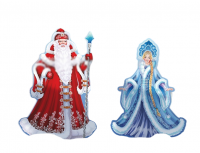 Композиция уличных фигур "Дед Мороз со Снегурочкой Волшебные"