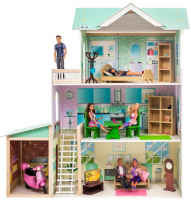 Кукольный дом "Жозефина Гранд" (с мебелью)