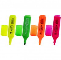 Маркер-текстовыделитель, набор 4 цвета