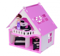 Домик для кукол "Дачный дом", цвет розовый