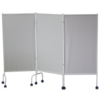 Ширма (перегородка) медицинская трехсекционная, на колесах