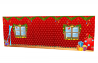 Фон для сцены из ткани "Комната Деда Мороза"